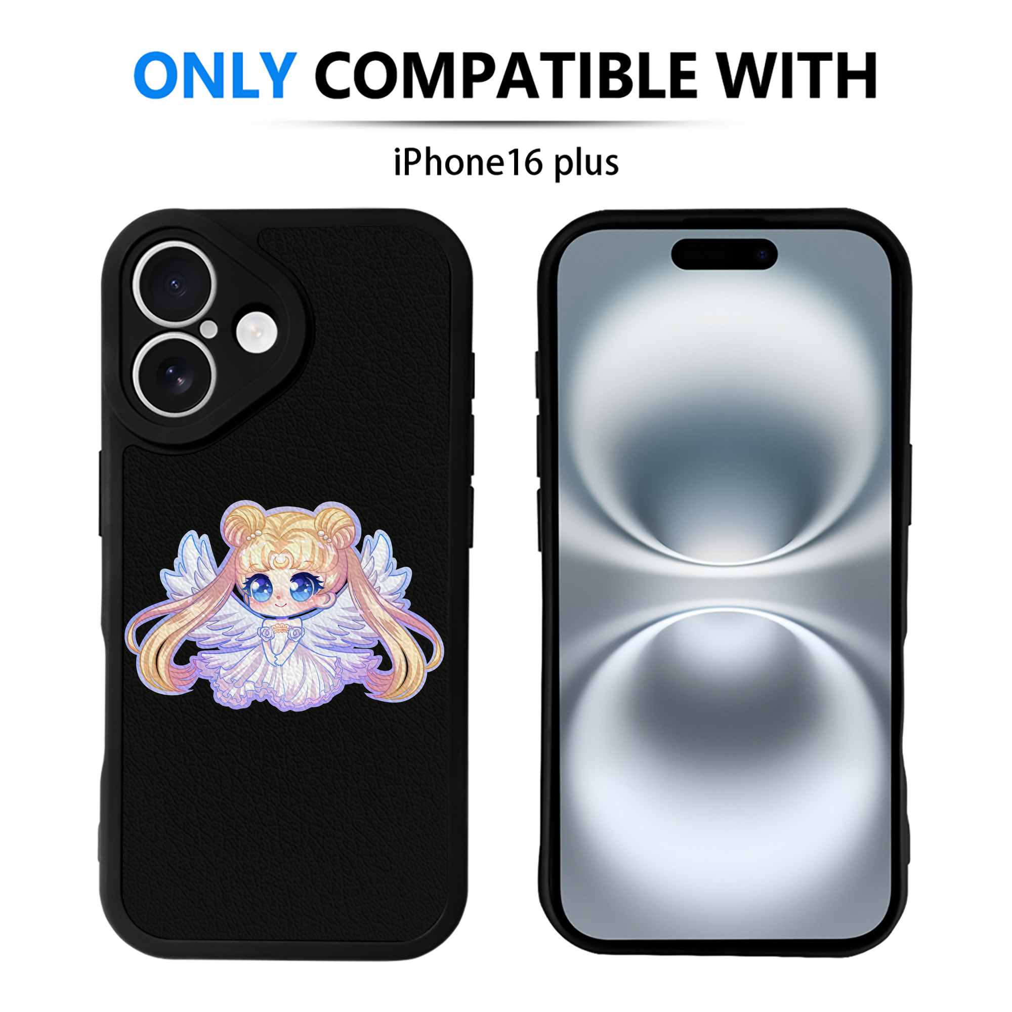 （画像用） 美少女戦士セーラームーン 愛野 美奈子 あいの みなこ Sailor Moon Aino Minako 【iPhone 16シリーズ対応】シリコンスマホケース（レザー調） 材質：シリコン